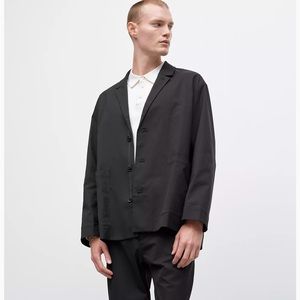 New mens lululemon relaxed fit twill blazer. Black size L